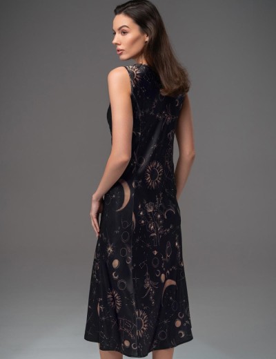 Сорочка на широких бретелях Mia-Amore GALATEYA 4468, Цвет: черный, Размеры: 5XL, изображение 2