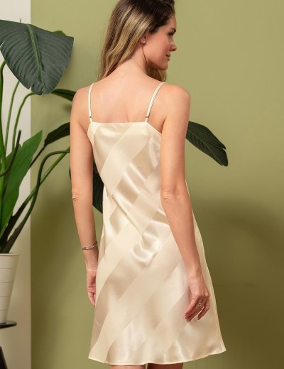 Атласная сорочка Mia-Amore ILONA 7540 шампань, Цвет: шампань, Размеры: 2XL, изображение 2