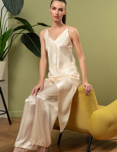 Атласный комплект Mia-Amore ILONA 7544 шампань, Цвет: шампань, Размеры: M, изображение 3