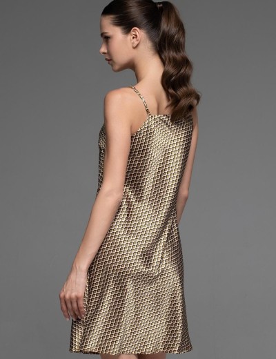 Атласная сорочка с узором Mia-Amore INNA 7520, Цвет: мультколор, Размеры: XL, изображение 2