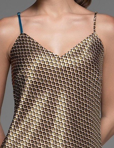 Атласная сорочка с узором Mia-Amore INNA 7520, Цвет: мультколор, Размеры: XL, изображение 4