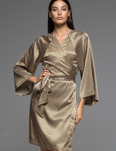 Оригинальный запашной халат Mia-Amore INNA 7523, Цвет: мультколор, Размеры: L/XL, изображение 3