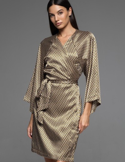 Оригинальный запашной халат Mia-Amore INNA 7523, Цвет: мультколор, Размеры: L/XL, изображение 4