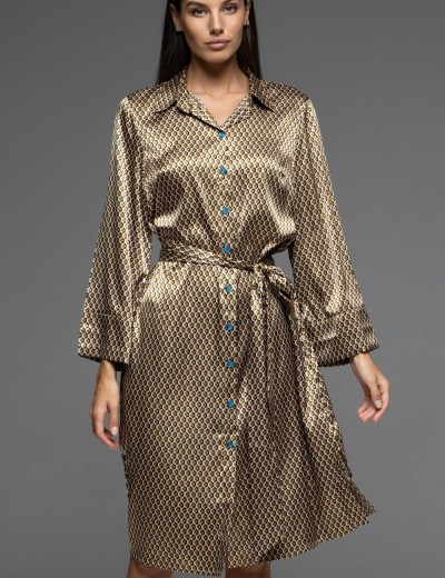 Домашняя рубашка-халат Mia-Amore INNA 7527, Цвет: мультколор, Размеры: M, изображение 3