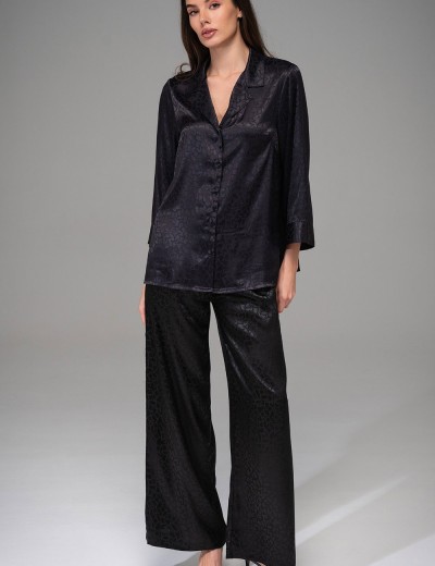 Атласный комплект Mia-Amore JOANNA 7314 черный, Цвет: черный, Размеры: L, изображение 4