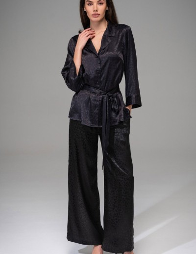 Атласный комплект Mia-Amore JOANNA 7314 черный, Цвет: черный, Размеры: L, изображение 2