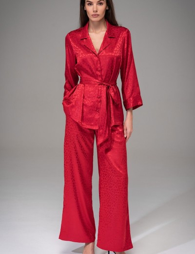 Атласный комплект Mia-Amore JOANNA 7314 красный, Цвет: красный, Размеры: 2XL, изображение 3