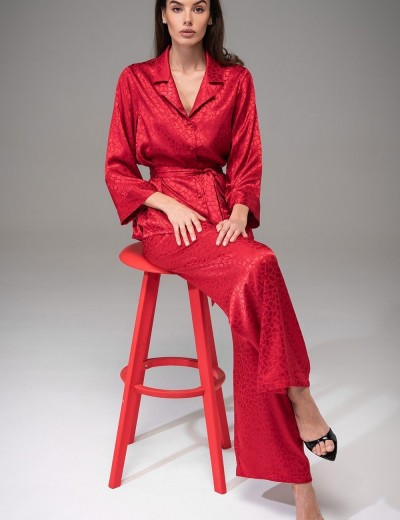 Атласный комплект Mia-Amore JOANNA 7314 красный, Цвет: красный, Размеры: 2XL, изображение 4