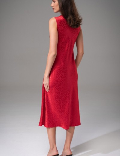 Атласная сорочка большого размера Mia-Amore JOANNA 7318 красный, Цвет: красный, Размеры: XL, изображение 3