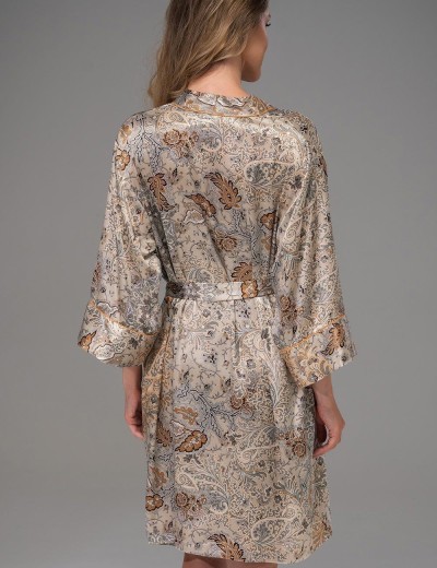 Халат-кимоно из шёлка Mia-Amore LIVIA 4493, Цвет: мультицвет, Размеры: S/M, изображение 2