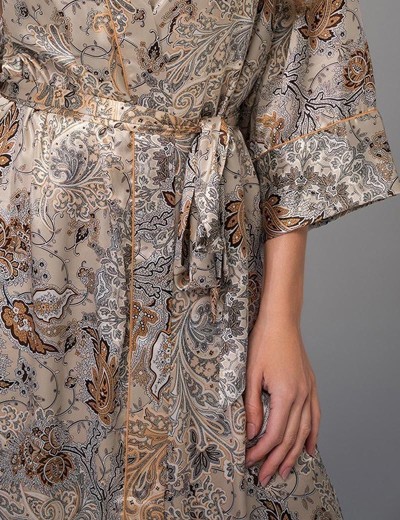 Халат-кимоно из шёлка Mia-Amore LIVIA 4493, Цвет: мультицвет, Размеры: S/M, изображение 4