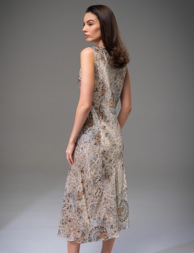 Длинная сорочка из шёлка Mia-Amore LIVIA 4495, Цвет: мультицвет, Размеры: 5XL, изображение 2