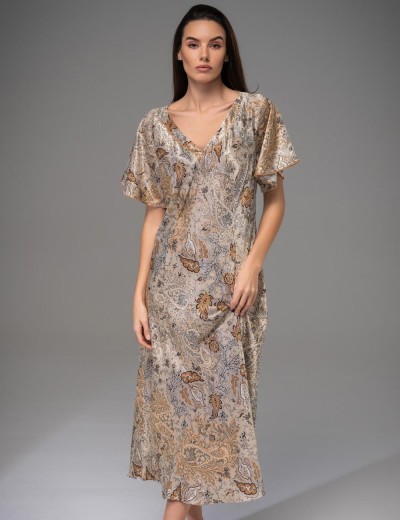 Длинная шёлковая сорочка Mia-Amore LIVIA 4498, Цвет: мультицвет, Размеры: 3XL, изображение 3 Длинная шёлковая сорочка Mia-Amore LIVIA 4498, Цвет: мультицвет, Размеры: 3XL, изображение 3