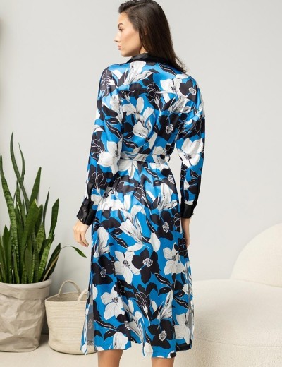 Домашняя рубашка халат Mia-Amore MARTINA 7329, Цвет: голубой, Размеры: 3XL, изображение 2