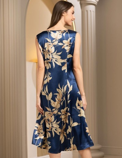 Сорочка атласная Mia-Amore TAIS 7495, Цвет: темно-синий, Размеры: 2XL, изображение 2 Сорочка атласная Mia-Amore TAIS 7495, Цвет: темно-синий, Размеры: 2XL, изображение 2