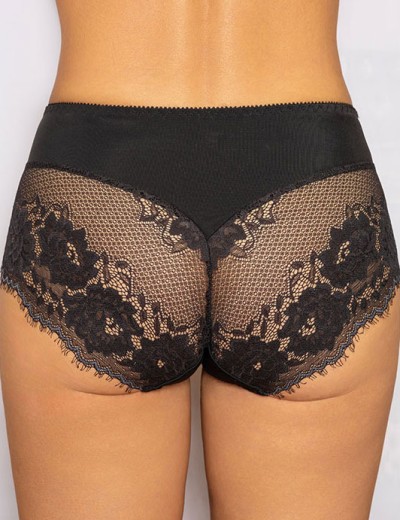 Трусы слипы комфорт Albina L OLIVIA 480 черный с голубым, Цвет: черный с голубым, Размеры: XL, изображение 5