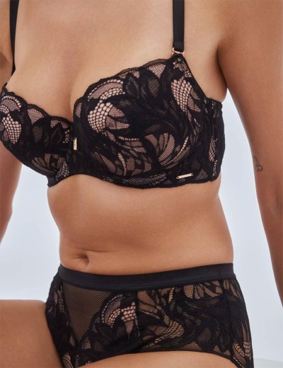 Кружевной бюстгальтер пуш-ап Alles BOUDOIR 01 P-UP black, Цвет: черный, Размеры: 65D, изображение 7