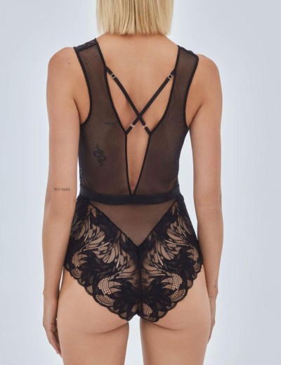 Кружевное боди Alles BOUDOIR Body black, Цвет: черный, Размеры: S, изображение 4