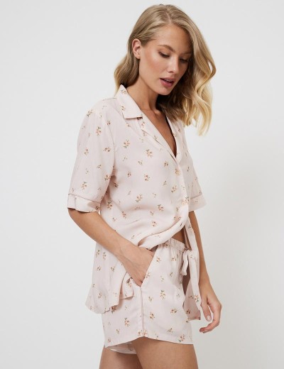 Пижама женская с шортами Aruelle FREESIA, Цвет: пудровый, Размеры: M, изображение 3