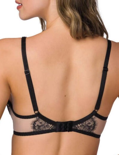 Бюстгальтер бралетт пуш-ап MAT FRANCES M-3804-11-1 Beige-Black, Цвет: бежевый, Размеры: 70E, изображение 2