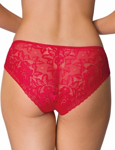 Кружевные трусики слипы MAT HANNAH F-0115-5 Red, Цвет: красный, Размеры: L, изображение 2