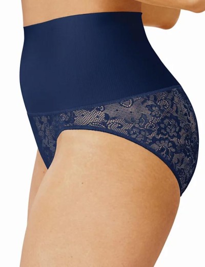 Корректирующие трусы с кружевом Maidenform DM0051 LC синий, Цвет: синий, Размеры: M, изображение 3 Корректирующие трусы с кружевом Maidenform DM0051 LC синий, Цвет: синий, Размеры: M, изображение 3