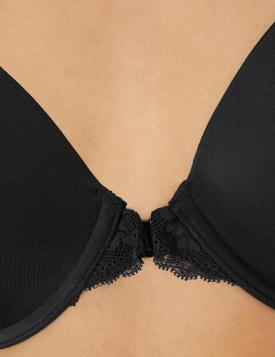 Бюстгальтер с застежкой спереди Maidenform DM07112 черный, Цвет: черный, Размеры: 75C, изображение 3