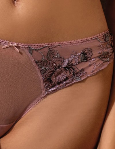 Комплект Sielei EMBROIDERY GOLD 76467 триангул+бразилиана malva, Цвет: malva (лиловый), Размеры: 80B, изображение 5