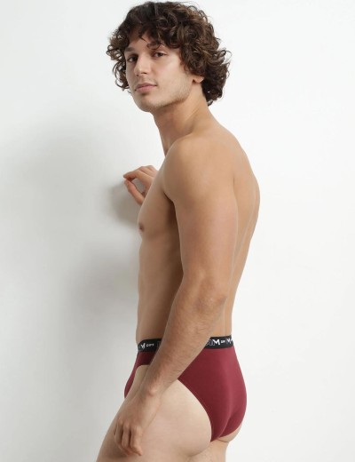 Набор мужских слипов (2 шт) Dim 6595/2 красный и свинец, Цвет: красный/свинец, Размеры: L, изображение 3