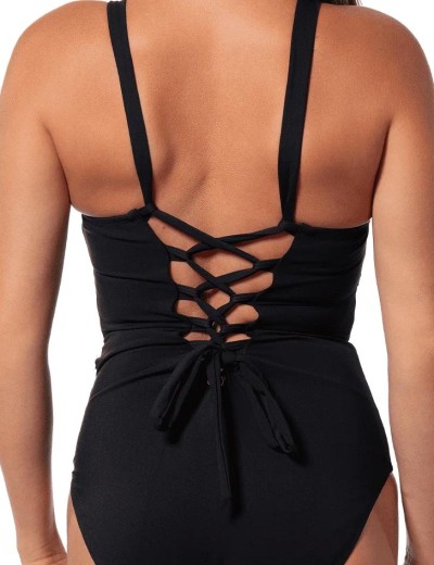 Слитный купальник на завязках Jantzen JZ24303M черный, Цвет: черный, Размеры: L, изображение 8