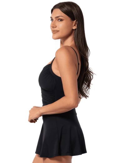 Сплошной купальник-платье Jantzen JZ25012M черный, Цвет: черный, Размеры: 2XL, изображение 3