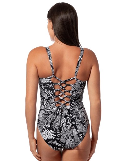 Слитный купальник на завязках Jantzen JZ25025M черный/белый, Цвет: черный/белый, Размеры: XL, изображение 3