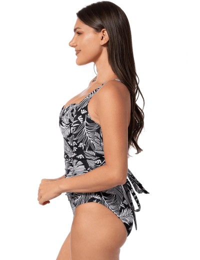 Слитный купальник на завязках Jantzen JZ25025M черный/белый, Цвет: черный/белый, Размеры: XL, изображение 4