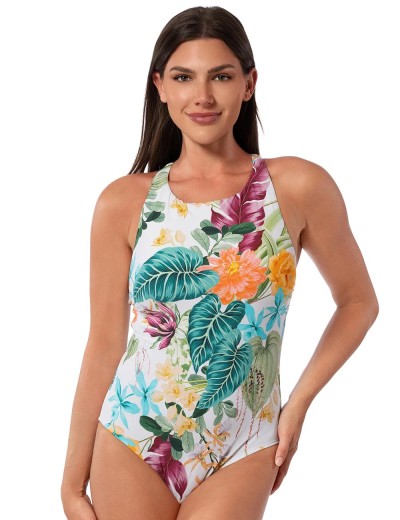 Купальник сплошной с цветочным принтом Jantzen JZ25146M, Цвет: мульти, Размеры: XL, изображение 3