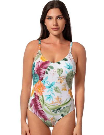 Закрытый купальник с цветочным принтом Jantzen JZ25147M, Цвет: мульти, Размеры: XL, изображение 7