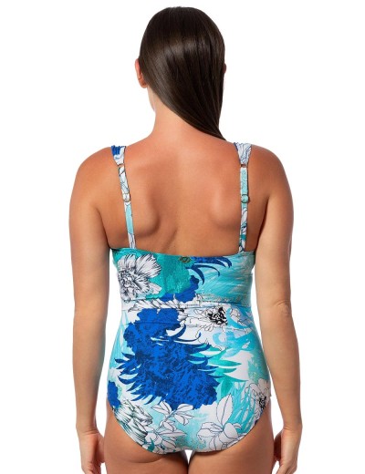 Слитный купальник с драпировкой Jantzen JZ25185M мульти, Цвет: мульти, Размеры: L, изображение 2