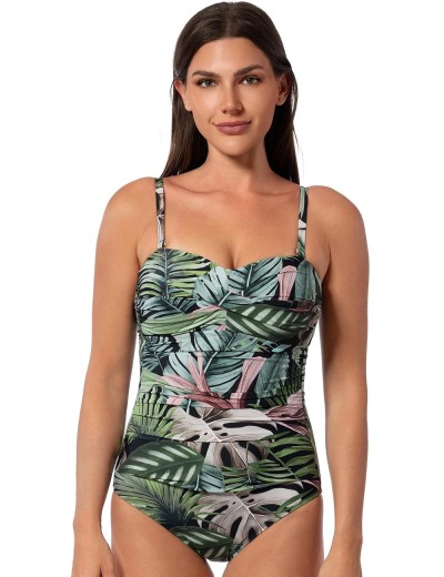 Слитный купальник бандо Jantzen JZ25205M мульти, Цвет: мульти, Размеры: 2XL, изображение 2