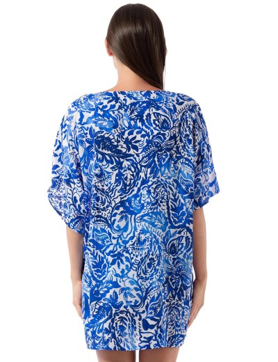 Свободная пляжная туника Jantzen JZ25229C, Цвет: кобальт, Размеры: L, изображение 3
