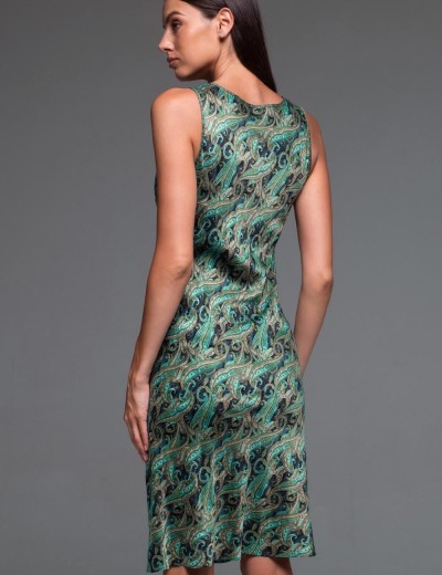 Сорочка на широких бретелях Mia-Amore AMINA 4101, Цвет: изумрудный, Размеры: L, изображение 2