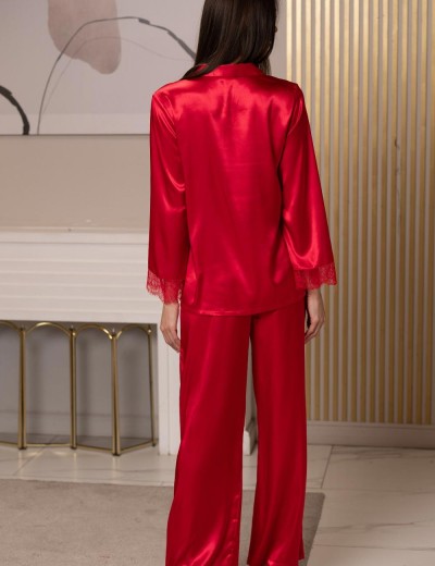 Шёлковый комплект двойка Mia-Amore BEATRIS 4506, Цвет: красный, Размеры: 3XL, изображение 2