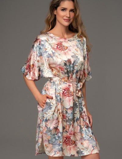 Туника из натурального шёлка Mia-Amore FLORIN 4485, Цвет: мультицвет, Размеры: 4XL/5XL, изображение 3