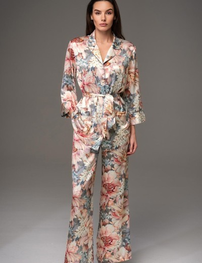 Шёлковая пижама с брюками Mia-Amore FLORIN 4486, Цвет: мультицвет, Размеры: 3XL, изображение 2 Шёлковая пижама с брюками Mia-Amore FLORIN 4486, Цвет: мультицвет, Размеры: 3XL, изображение 2