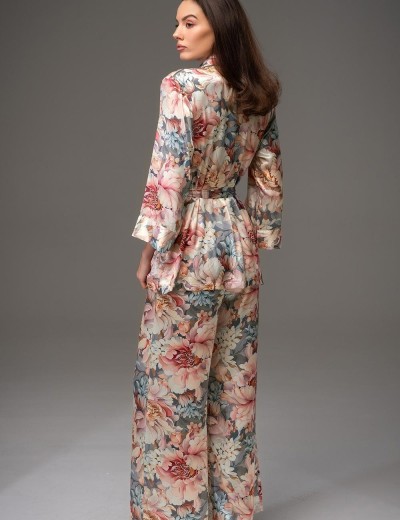 Шёлковая пижама с брюками Mia-Amore FLORIN 4486, Цвет: мультицвет, Размеры: 3XL, изображение 3 Шёлковая пижама с брюками Mia-Amore FLORIN 4486, Цвет: мультицвет, Размеры: 3XL, изображение 3