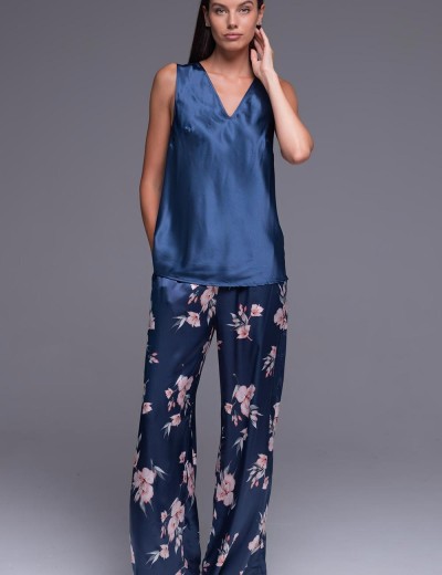 Комплект-тройка из атласа Mia-Amore VIOLA 7505, Цвет: синий, Размеры: 2XL, изображение 2