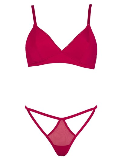 Комплект Sielei LITTLE SHINE 76163 триангул+стринги rosso, Цвет: rosso (красный), Размеры: 80B, изображение 2