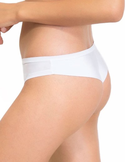 Трусы бразилиана гладкие Sielei FANTASTIC 1347 bianco, Цвет: bianco (белый), Размеры: XS, изображение 3