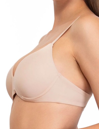 Бескаркасный бюстгальтер пуш-ап Sielei FANTASTIC 1556 cipria, Цвет: cipria (телесный), Размеры: 70B, изображение 3