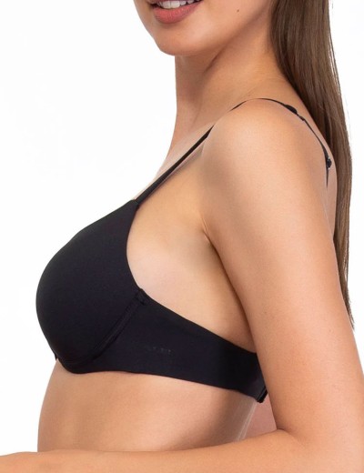 Бескаркасный бюстгальтер пуш-ап Sielei FANTASTIC 1556 nero, Цвет: nero (черный), Размеры: 70B, изображение 3