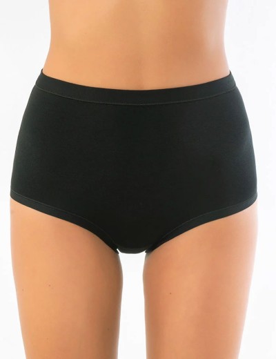 Трусы высокие хлопок с модалом Sielei IOSONOIO 5001 nero, Цвет: nero (черный), Размеры: XL, изображение 3