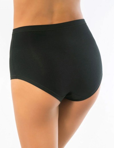 Трусы высокие хлопок с модалом Sielei IOSONOIO 5001 nero, Цвет: nero (черный), Размеры: XL, изображение 2